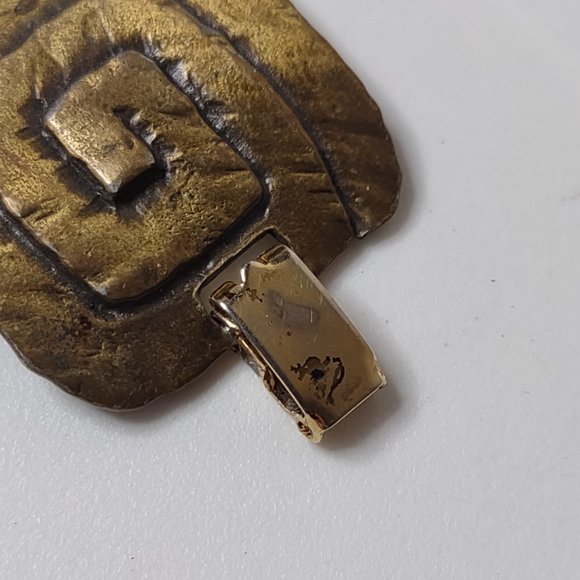 Vintage JJ Square Metal Link Bracelet - Picture 9 of 16